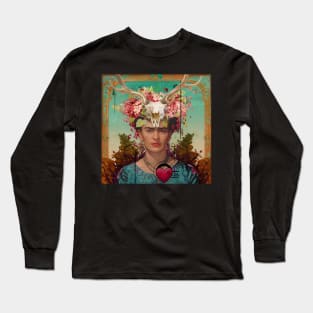 Frida Kahlo Tribute 02 Long Sleeve T-Shirt